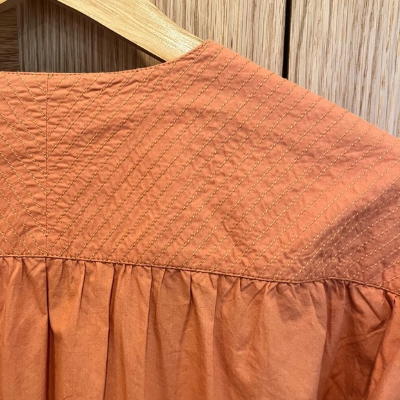 ULLA JOHNSON | SCARLETTE TUNIC TOP | Size 2 | NWT | Orange - Picture 16 of 16
